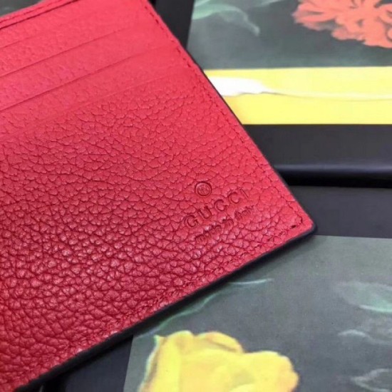 Replica Gucci Print bi-fold wallet red 496309 Replica Gucci Print bi-fold wallet red 496309