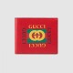 Replica Gucci Print bi-fold wallet red 496309 Replica Gucci Print bi-fold wallet red 496309