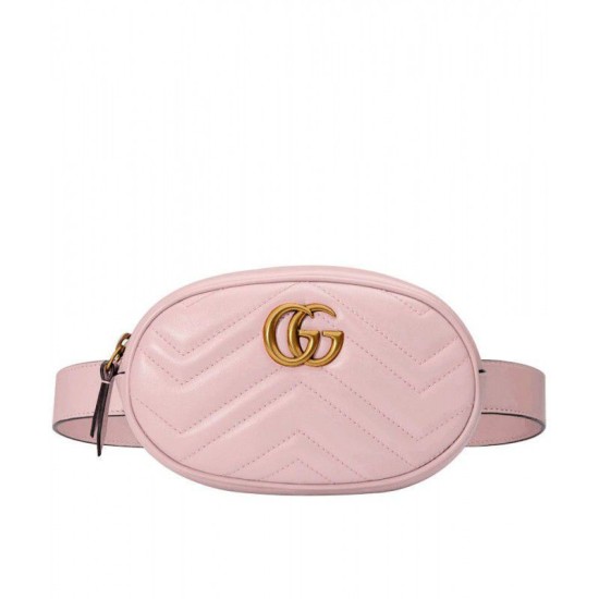 Replica Gucci GG Marmont Matelasse Leather Belt Bag 476434 Pink Fake Gucci GG Marmont Matelasse Leather Belt Bag 476434 Pink Replica