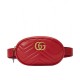 Fake Gucci GG Marmont Matelasse Leather Belt Bag 476434 Red Replica Replica Gucci GG Marmont Matelasse Leather Belt Bag 476434 Red