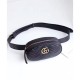 Replica Gucci GG Marmont Matelasse Leather Belt Bag 476434 Black Replica Gucci GG Marmont Matelasse Leather Belt Bag 476434 Black
