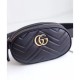 Replica Gucci GG Marmont Matelasse Leather Belt Bag 476434 Black Replica Gucci GG Marmont Matelasse Leather Belt Bag 476434 Black