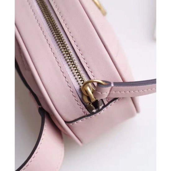 Replica Gucci GG Marmont Matelasse Leather Belt Bag 476434 Pink Fake Gucci GG Marmont Matelasse Leather Belt Bag 476434 Pink Replica