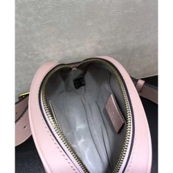 Fake Gucci GG Marmont Matelasse Leather Belt Bag 476434 Pink Replica