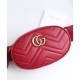 Fake Gucci GG Marmont Matelasse Leather Belt Bag 476434 Red Replica Replica Gucci GG Marmont Matelasse Leather Belt Bag 476434 Red