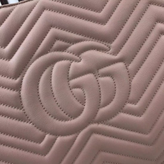 Replica Gucci GG Marmont Matelasse Shoulder Bag 453569 Nude 