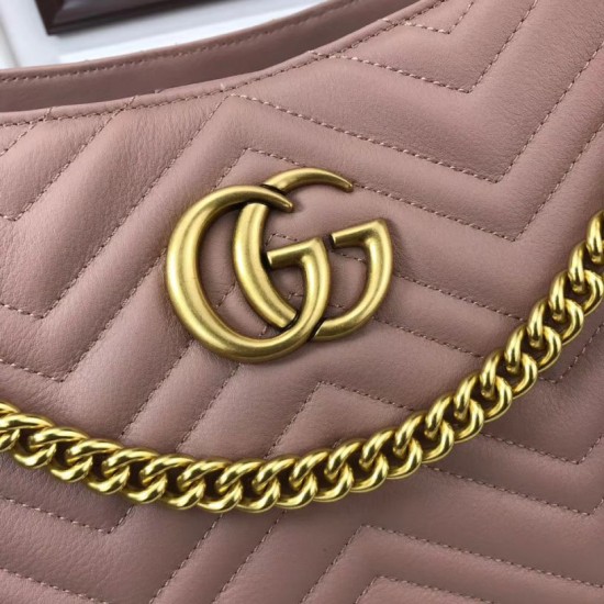 Replica Gucci GG Marmont Matelasse Shoulder Bag 453569 Nude 
