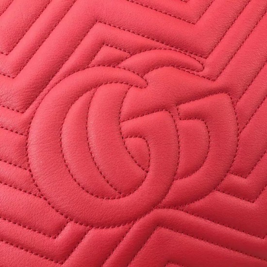 Replica Gucci GG Marmont Matelasse Shoulder Bag 453569 Red