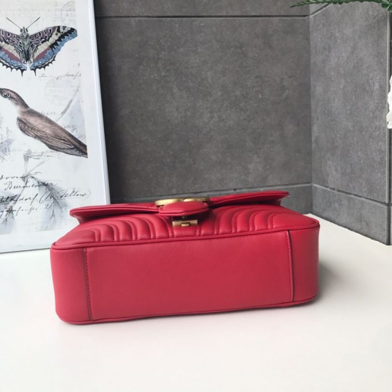 Replica Gucci GG Marmont Matelasse Mini Bag 443497 Red Fake Gucci GG Marmont Matelasse Mini Bag 443497 Red Replica