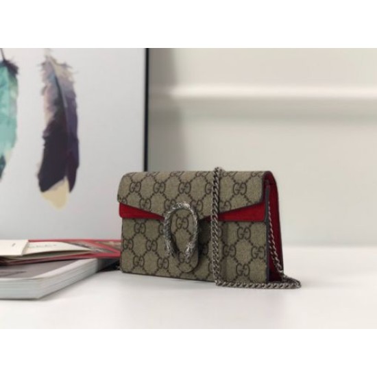 Replica Gucci GG Supreme Super Mini Bag 476432 Brown Fake Gucci GG Supreme Super Mini Bag 476432 Brown Replica