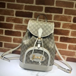 Replica Gucci 1955 Horsebit Backpack 620849 White