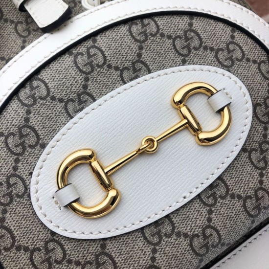 Replica Gucci 1955 Horsebit Backpack 620849 White Replica Gucci 1955 Horsebit Backpack 620849 White