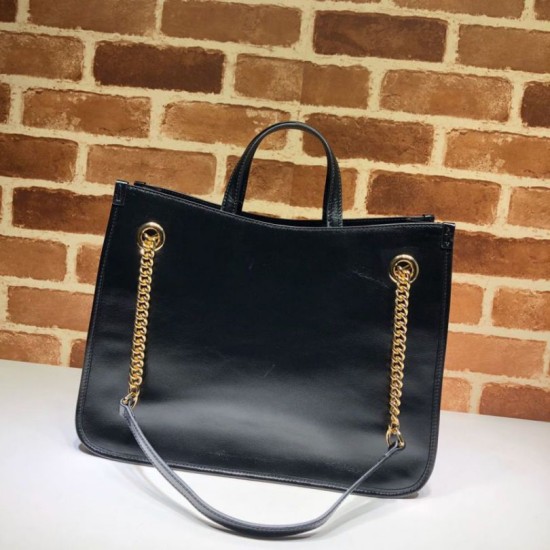 Replica Gucci 1955 Horsebit Medium Tote Bag 621144 Black