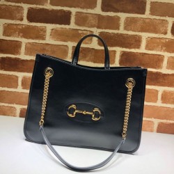 Replica Gucci 1955 Horsebit Medium Tote Bag 621144 Black