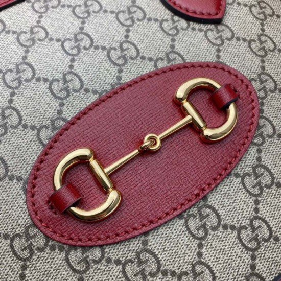 Replica Gucci 1955 Horsebit Small Top Handle Bag 621220 Red