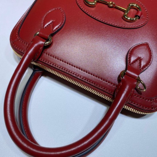 Replica Gucci 1955 Horsebit Small Top Handle Bag 621220 Red Replica Gucci 1955 Horsebit Small Top Handle Bag 621220 Red