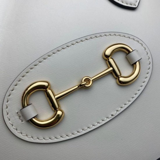 Replica Gucci 1955 Horsebit Small Top Handle Bag 621220 White Replica Gucci 1955 Horsebit Small Top Handle Bag 621220 White