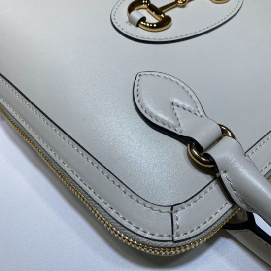 Replica Gucci 1955 Horsebit Small Top Handle Bag 621220 White Replica Gucci 1955 Horsebit Small Top Handle Bag 621220 White
