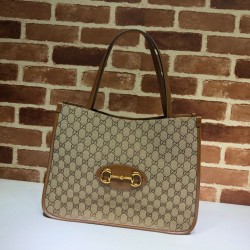 Fake Gucci 1955 Horsebit Medium Tote Bag 623694 Brown Replica