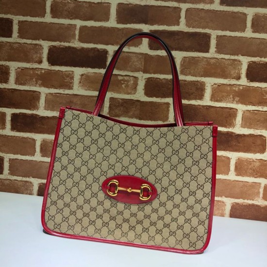 Fake Gucci 1955 Horsebit Medium Tote Bag 623694 Red Replica Fake Gucci 1955 Horsebit Medium Tote Bag 623694 Red Replica
