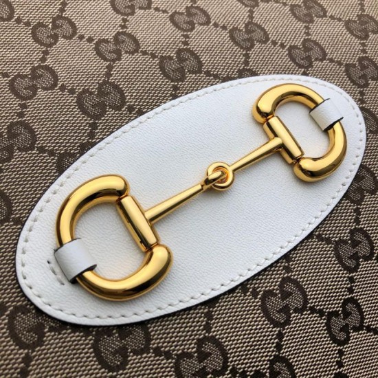 Replica Gucci 1955 Horsebit Medium Tote Bag 623694 White Replica Gucci 1955 Horsebit Medium Tote Bag 623694 White
