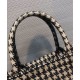Replica Christian Dior Houndstooth Embroidery Book Tote Handbag Cream Replica Christian Dior Houndstooth Embroidery Book Tote Handbag Cream