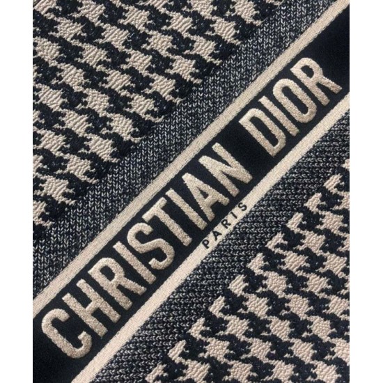 Replica Christian Dior Houndstooth Embroidery Book Tote Handbag Cream Replica Christian Dior Houndstooth Embroidery Book Tote Handbag Cream