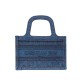 Replica Christian Dior Book Tote Mini Denim Dior Oblique Embroidered Tote Blue Replica Christian Dior Book Tote Mini Denim Dior Oblique Embroidered Tote Blue