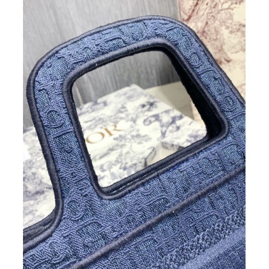 Replica Christian Dior Book Tote Mini Denim Dior Oblique Embroidered Tote Blue Replica Christian Dior Book Tote Mini Denim Dior Oblique Embroidered Tote Blue