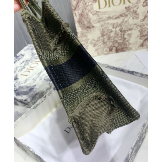 Replica Christian Dior Book Tote Mini Camouflage Embroidered Tote Green Fake Christian Dior Book Tote Mini Camouflage Embroidered Tote Green Replica