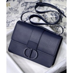 Replica Christian Dior 30 Montaigne Calfskin Bag Dark Blue Replica Christian Dior 30 Montaigne Calfskin Bag Dark Blue