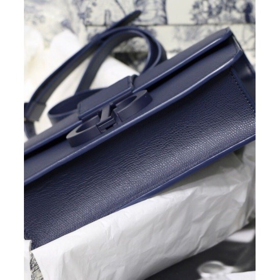 Replica Christian Dior 30 Montaigne Calfskin Bag Dark Blue Replica Christian Dior 30 Montaigne Calfskin Bag Dark Blue