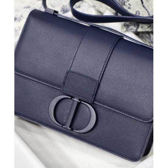 Replica Christian Dior 30 Montaigne Calfskin Bag Dark Blue Replica Christian Dior 30 Montaigne Calfskin Bag Dark Blue