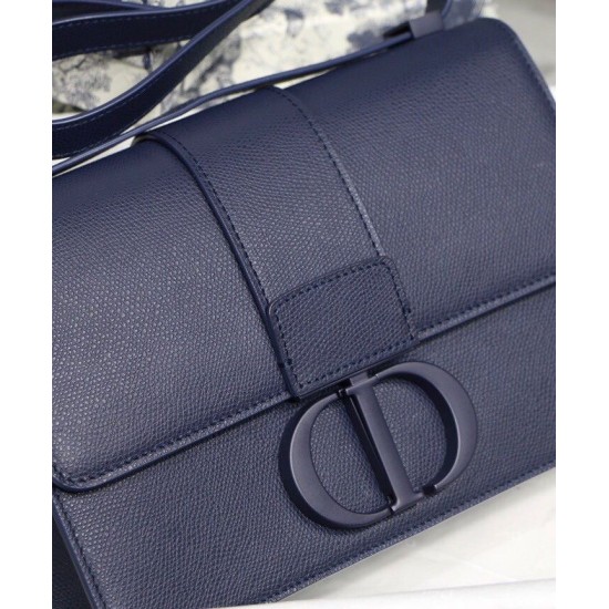Replica Christian Dior 30 Montaigne Calfskin Bag Dark Blue Replica Christian Dior 30 Montaigne Calfskin Bag Dark Blue