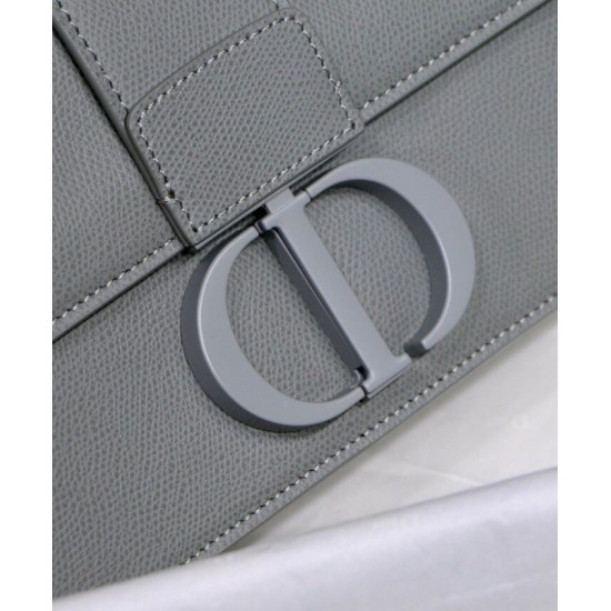 Replica Christian Dior 30 Montaigne Calfskin Bag Gray Replica Christian Dior 30 Montaigne Calfskin Bag Gray