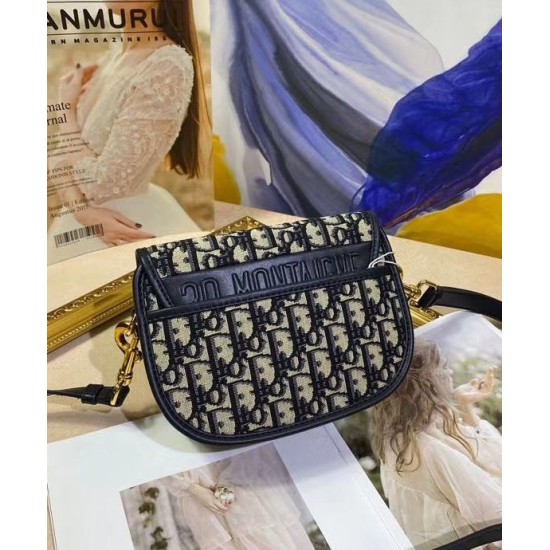 Replica Christian Dior Small Dior Bobby Handbag Dark Blue Replica Christian Dior Small Dior Bobby Handbag Dark Blue