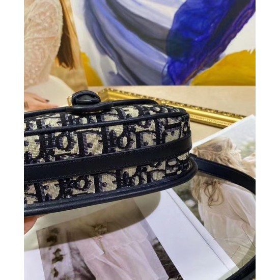 Replica Christian Dior Small Dior Bobby Handbag Dark Blue Replica Christian Dior Small Dior Bobby Handbag Dark Blue