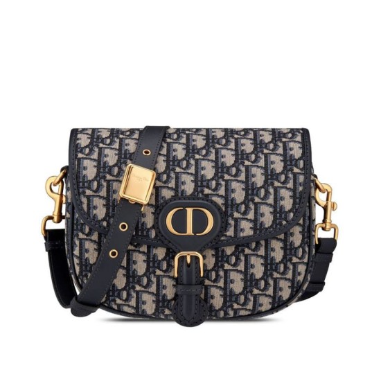 Replica Christian Dior Medium Dior Bobby Handbag Dark Blue Replica Christian Dior Medium Dior Bobby Handbag Dark Blue