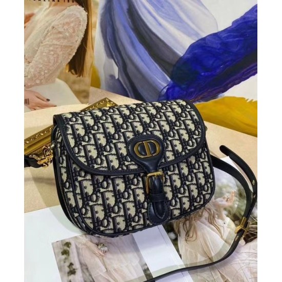 Replica Christian Dior Medium Dior Bobby Handbag Dark Blue Replica Christian Dior Medium Dior Bobby Handbag Dark Blue