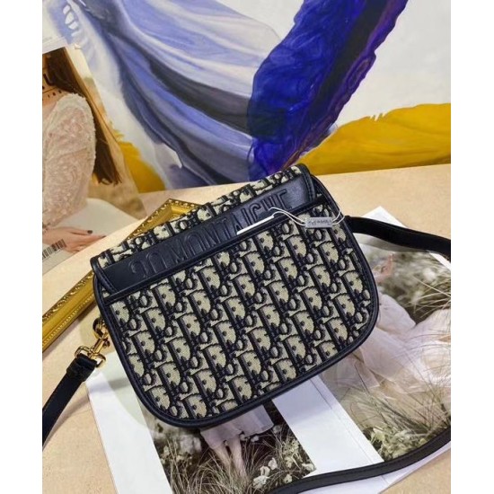 Replica Christian Dior Medium Dior Bobby Handbag Dark Blue Replica Christian Dior Medium Dior Bobby Handbag Dark Blue