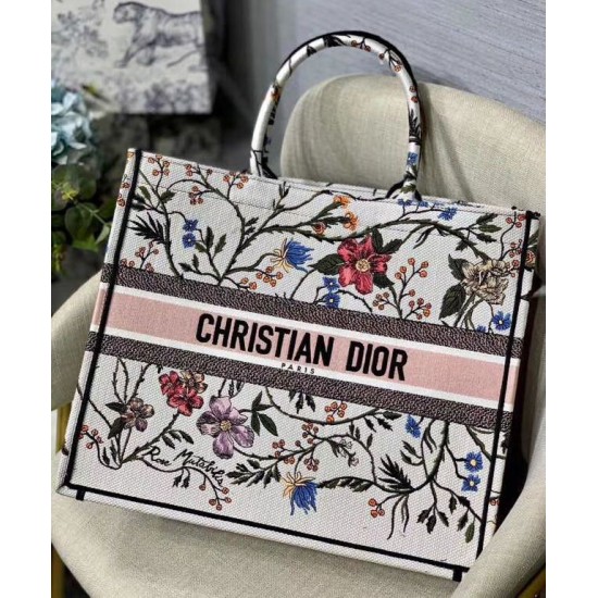 Replica Christian Dior The Book Tote Bag White Fake Christian Dior The Book Tote Bag White Replica