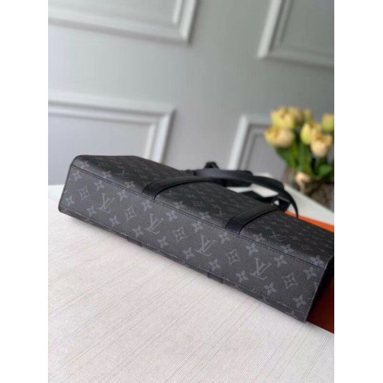 Replica Louis Vuitton Sac Plat Horizontal Zippe Bag Monogram Eclipse M45265