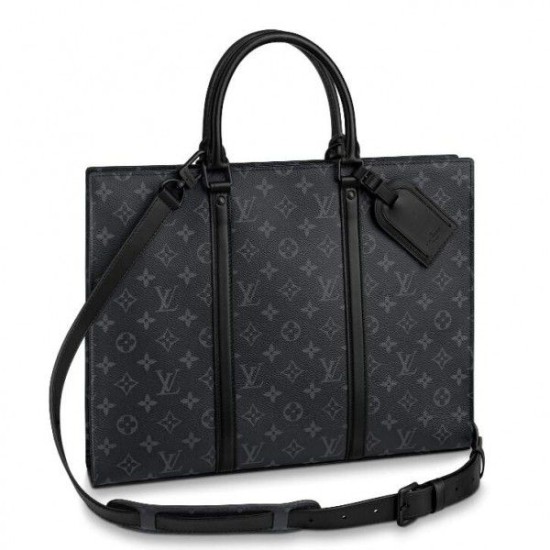 Replica Louis Vuitton Sac Plat Horizontal Zippe Bag Monogram Eclipse M45265
