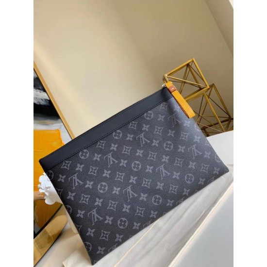 Replica Louis Vuitton Pochette Discovery GM Monogram Eclipse M69256