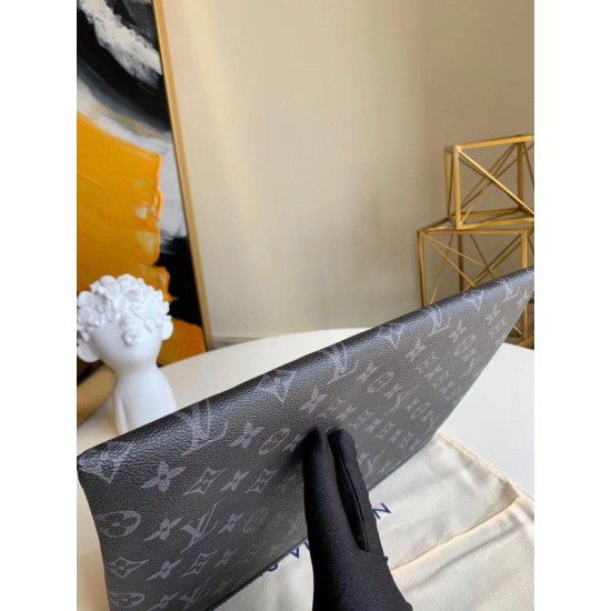 Replica Louis Vuitton Pochette Discovery GM Monogram Eclipse M69256