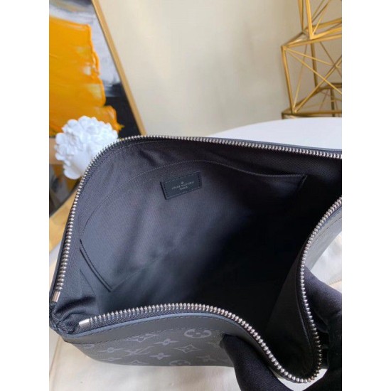 Replica Louis Vuitton Pochette Discovery GM Monogram Eclipse M69256