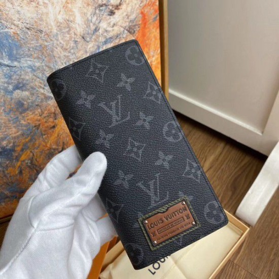 Fake Louis Vuitton Brazza Wallet Monogram Eclipse M69260 Replica
