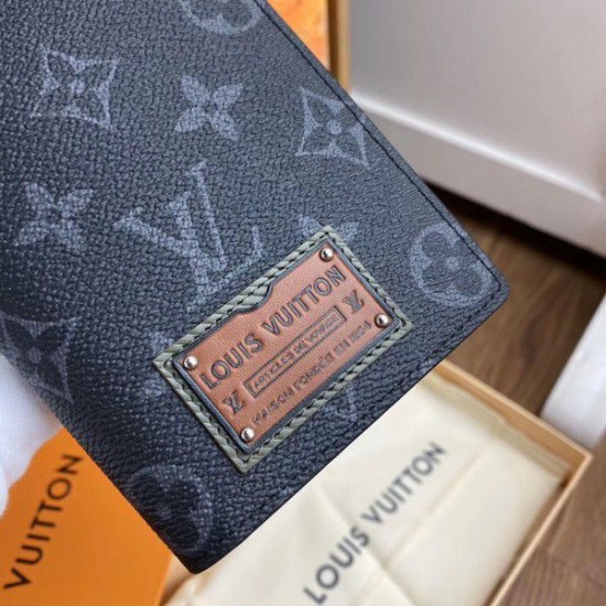 Fake Louis Vuitton Brazza Wallet Monogram Eclipse M69260 Replica