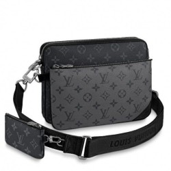 Replica Louis Vuitton Trio Messenger Bag Monogram Eclipse Canvas m69443