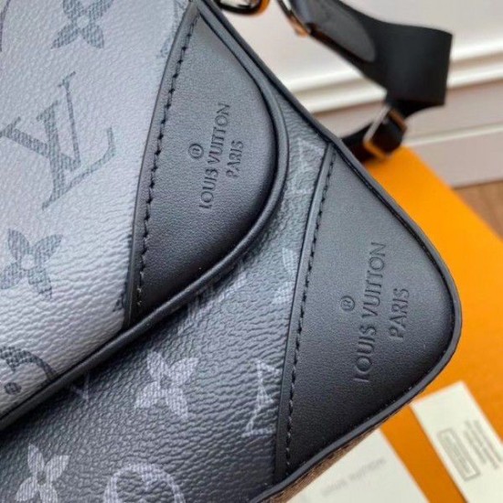 Replica Louis Vuitton Trio Messenger Bag Monogram Eclipse Canvas m69443